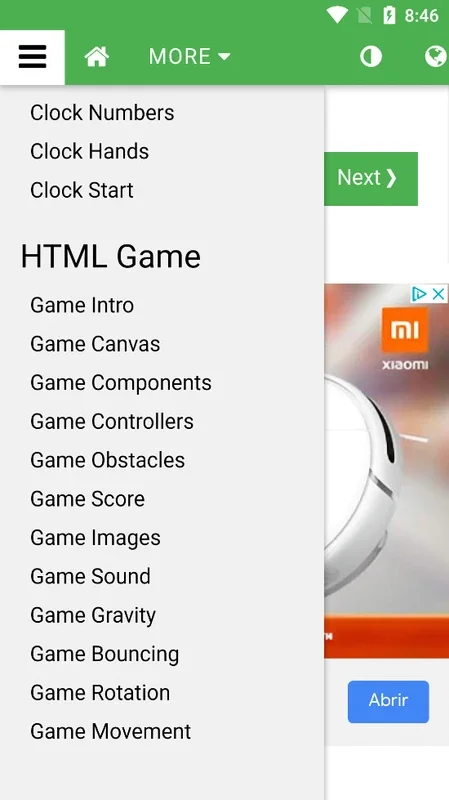 W3schools for Android - Access Programming Tutorials