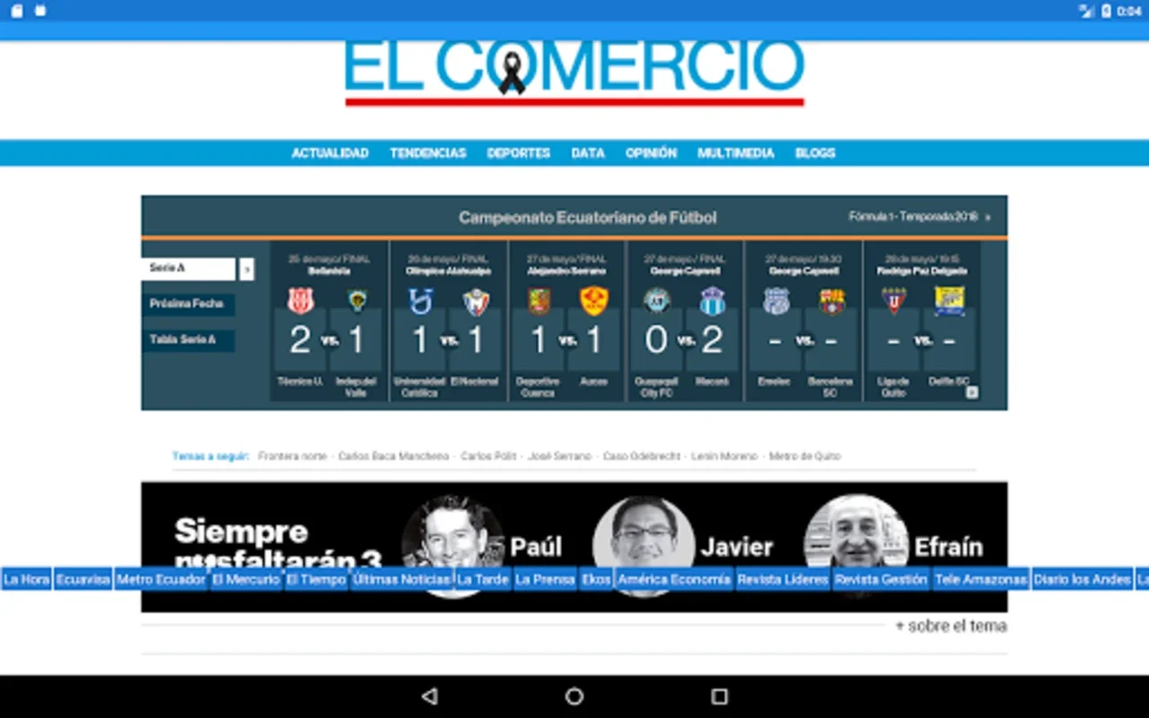 Ecuador Newspapers for Android - Stay Informed with Over 50 News Sources