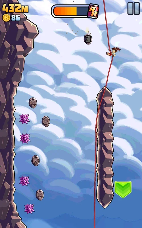 Radical Rappelling for Android - An Endless Adventure