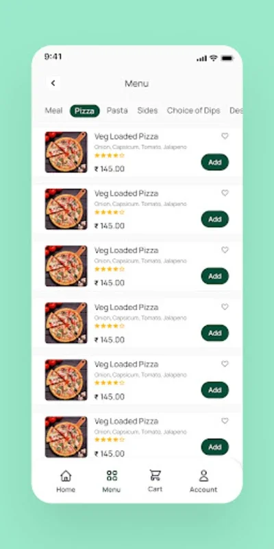 Drizzle for Android: Effortless Pizza Ordering