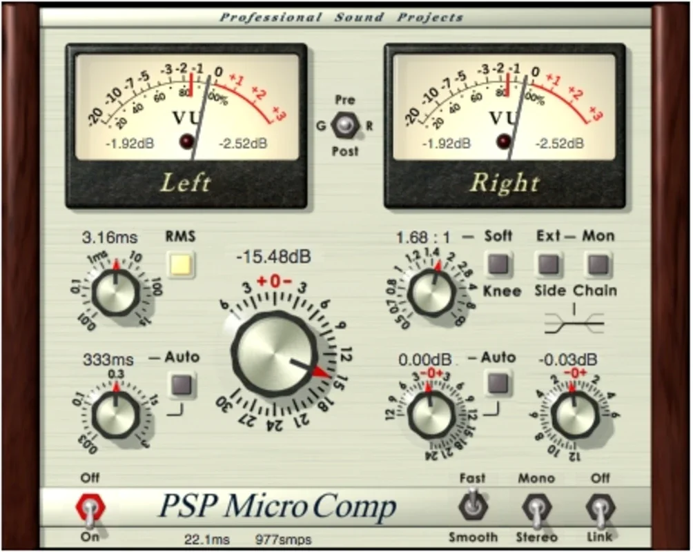 PSP MasterComp for Windows - A High-Quality Stereo Processor