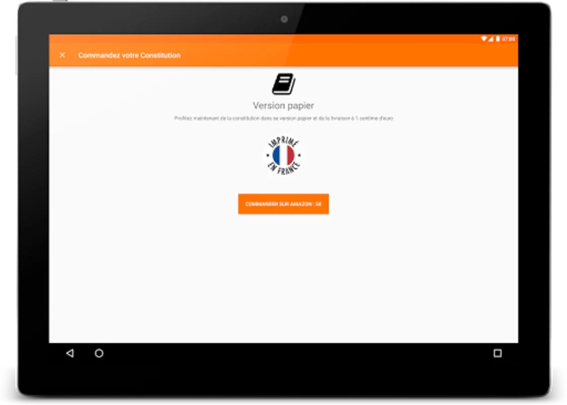 La Constitution française for Android: Access Legal Knowledge