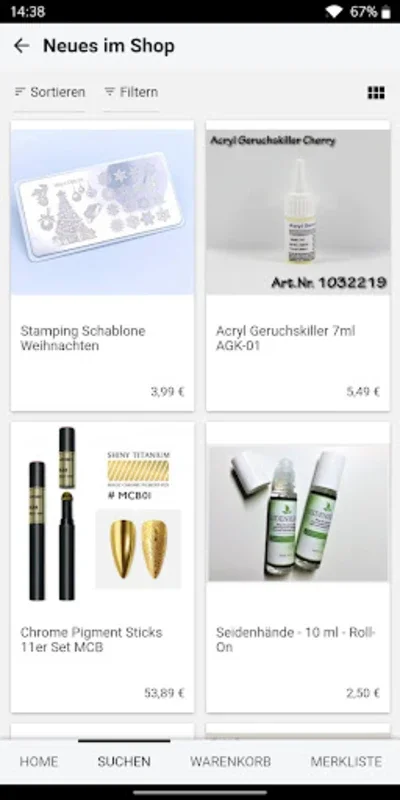 online - hut.de for Android: Premium Nail Art Essentials at Low Prices