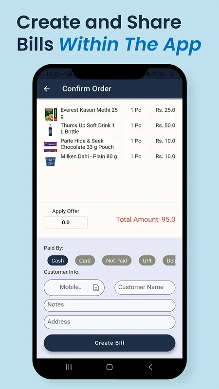 Kirana Fast for Android - Efficient Inventory and Billing