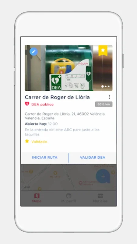 Ariadna for Android - Locating AEDs in Spain