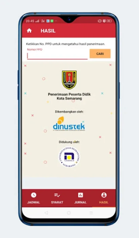 PPD Kota Semarang 2020 for Android - Track School Admissions