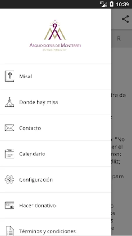 MISAL - Arquidiócesis de Monterrey for Android: Rich Religious Content