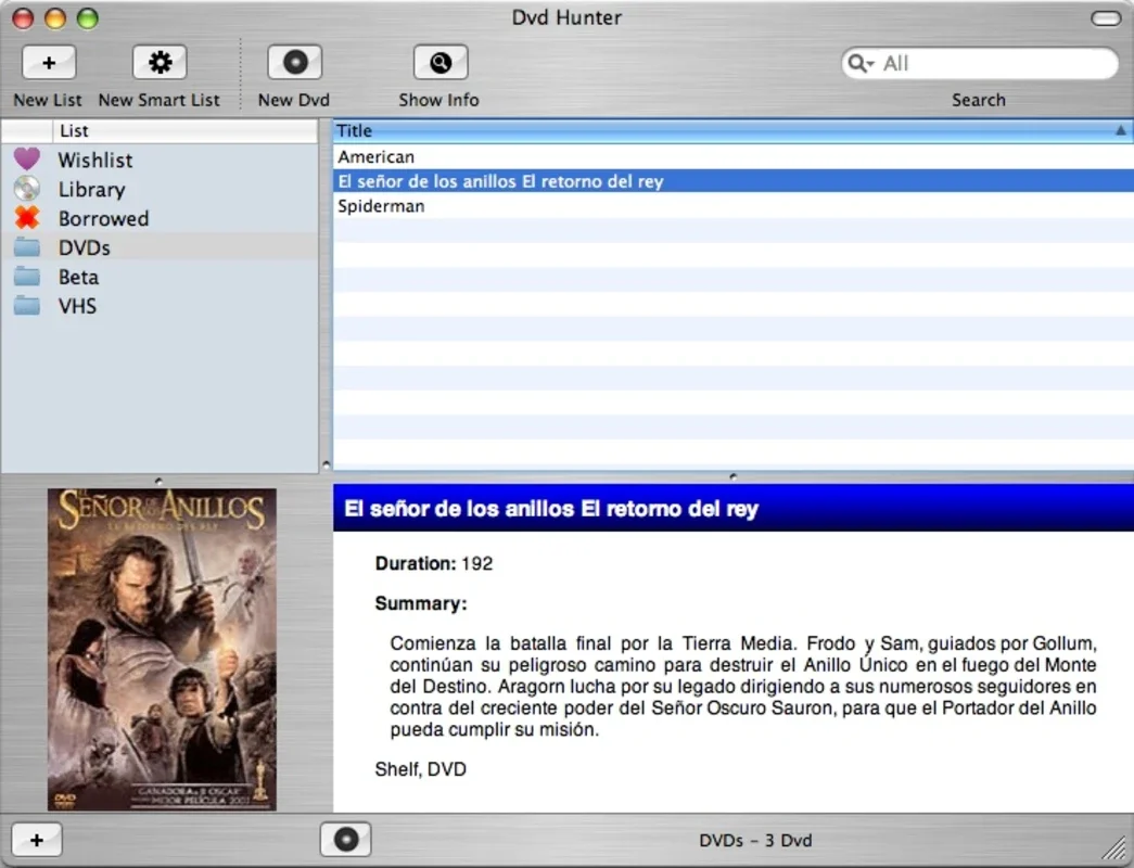 DVD Hunter for Mac - Organize Your Movie Collection