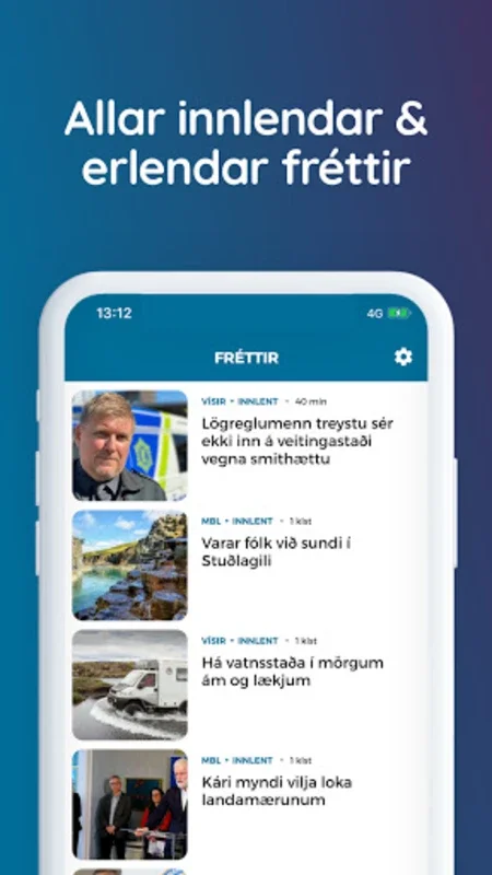 Púlsinn for Android - Comprehensive Icelandic News Hub