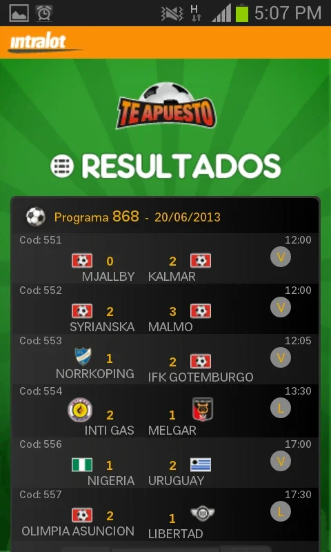 Intralot de Peru for Android - Stay Updated with Sports & Lotteries