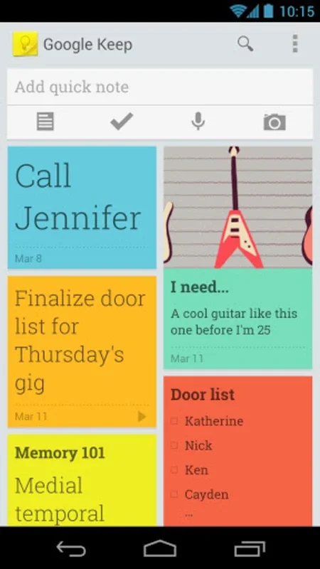 Google Keep for Android - Keep Your Notes Organized