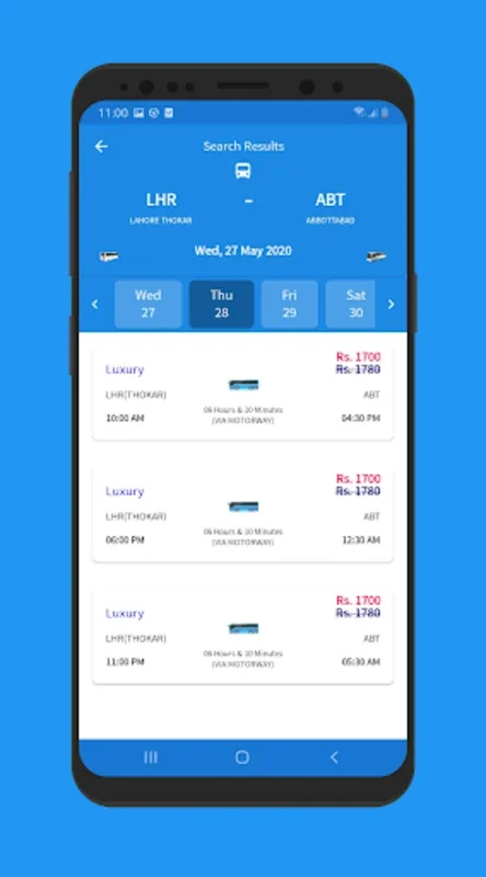 Daewoo Express Mobile for Android - Simplify Bus Ticket Booking