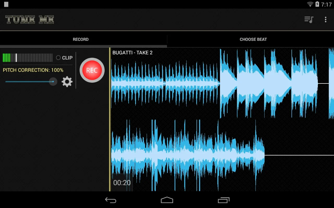 Tune Me for Android - Customize Your Sound Recordings