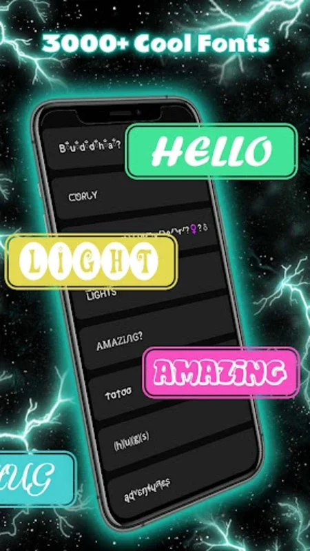 Thunder Neon Wolf Theme for Android - Enhance Typing