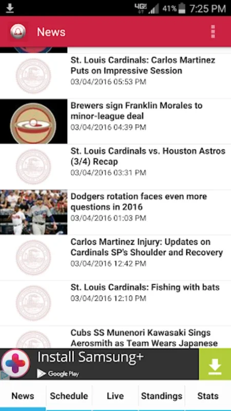 St. Louis Baseball - Cardinals for Android: Engaging Baseball App