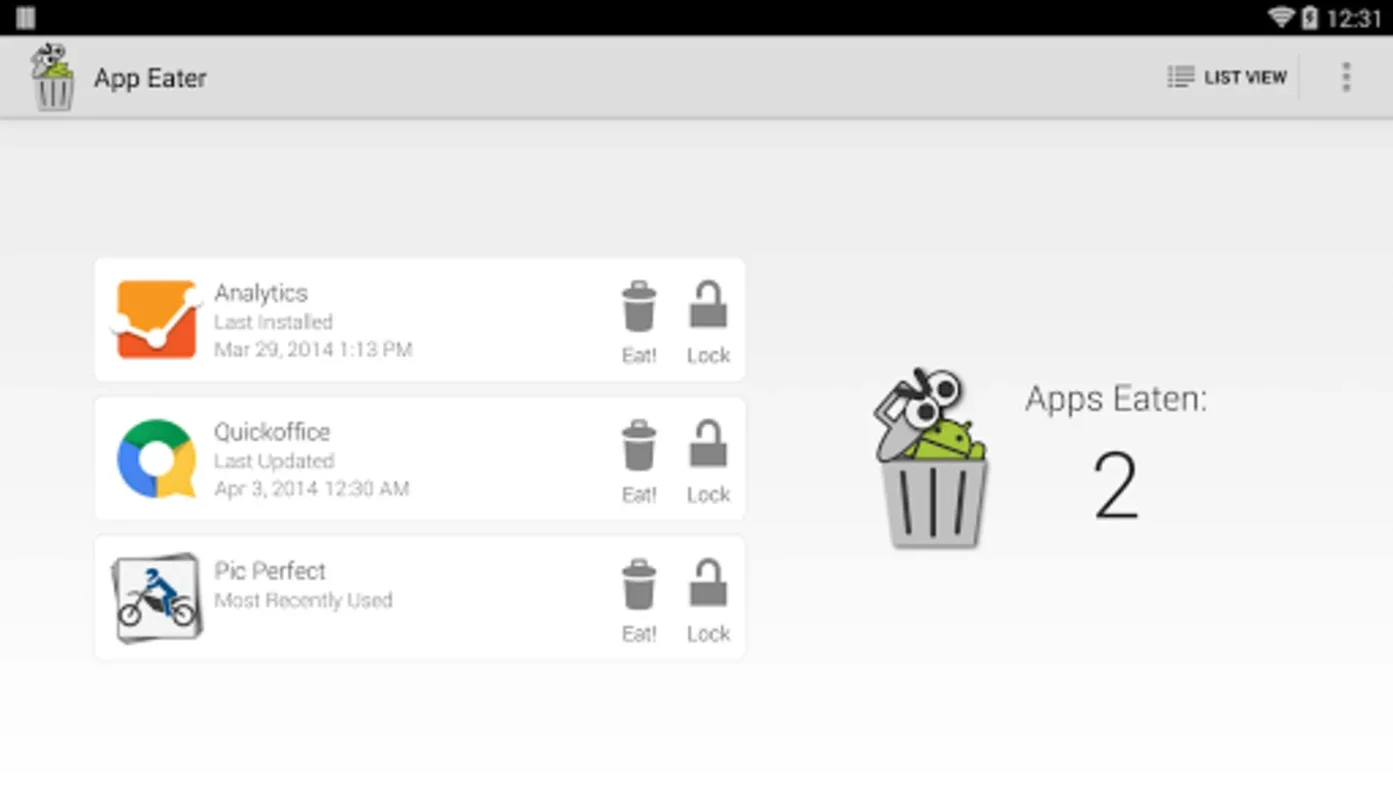 App Eater for Android: Simplify App Uninstallation