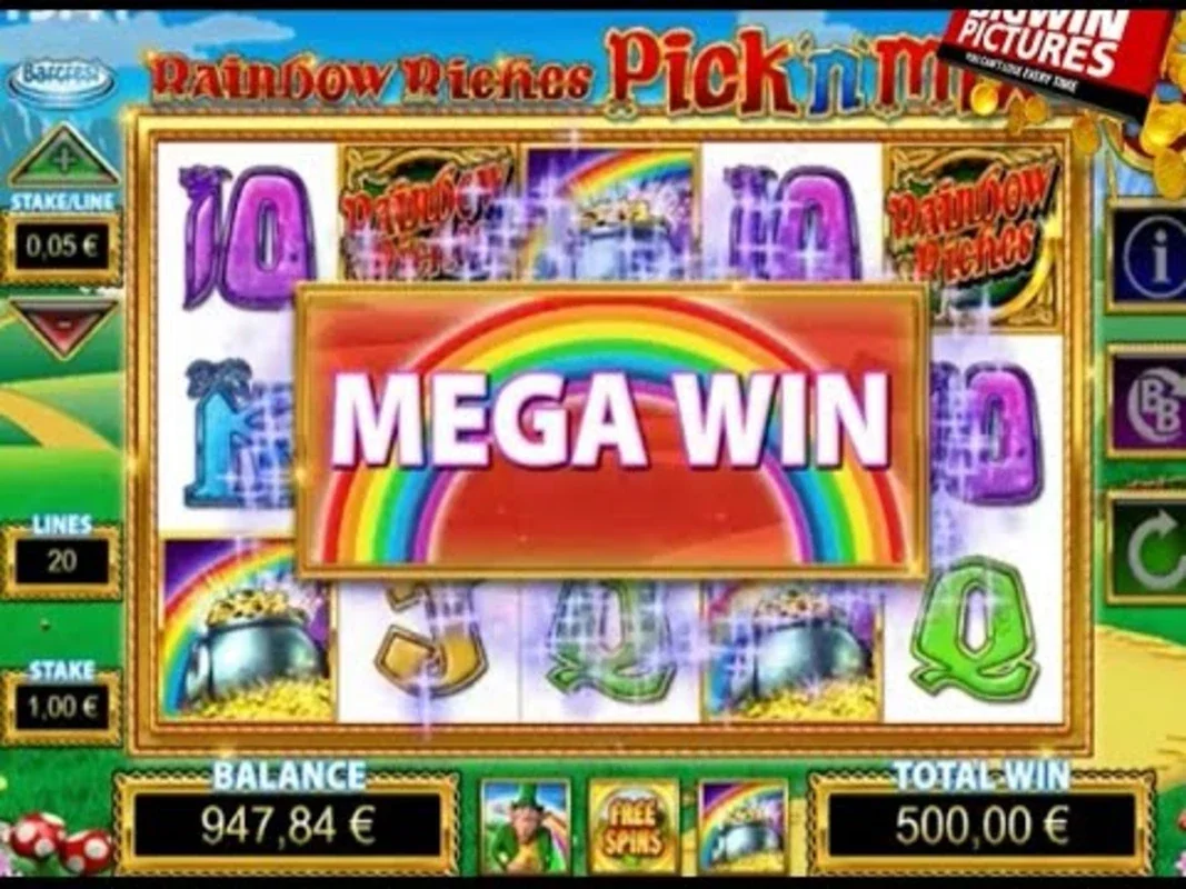 Rainbow Riches Slot for Android: Exciting Gaming Experience