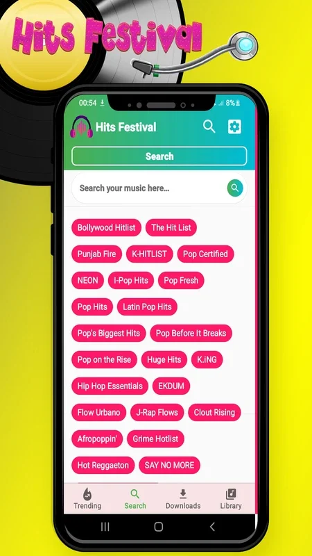 Hits Festival for Android - Free MP3 Downloader & Player