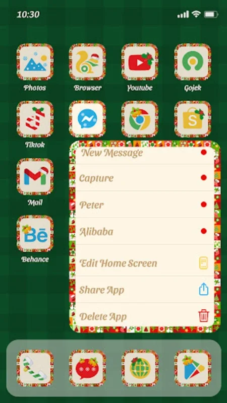 Christmas Patterns Theme for Android - Festive Phone Customization