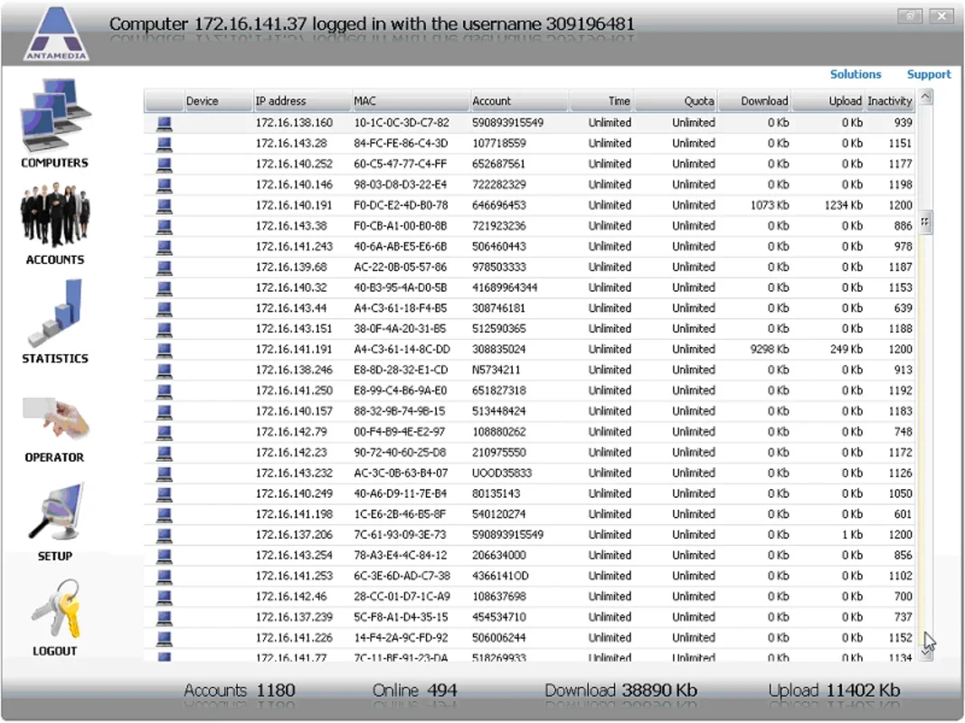 Antamedia HotSpot Software for Windows: Manage WiFi Access