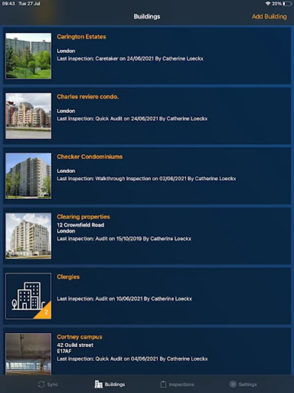 Building Inspector for Android - Optimal Building Management Solution