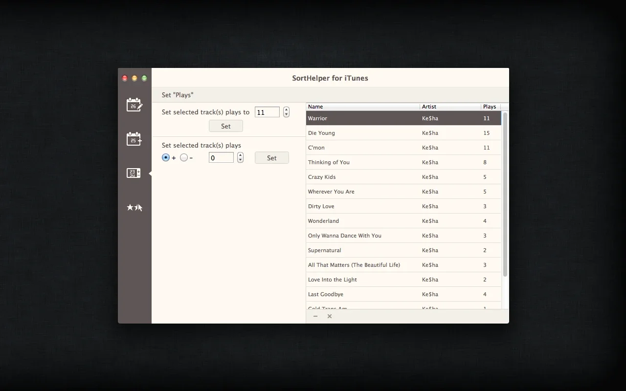 SortHelper for iTunes for Mac - Streamline Your iTunes Library