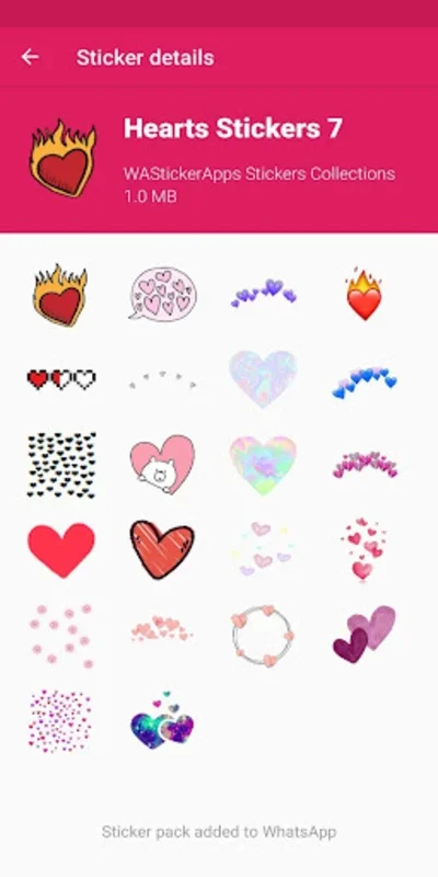 Stickers Hearts for Android - Express Love through Sticker Chat