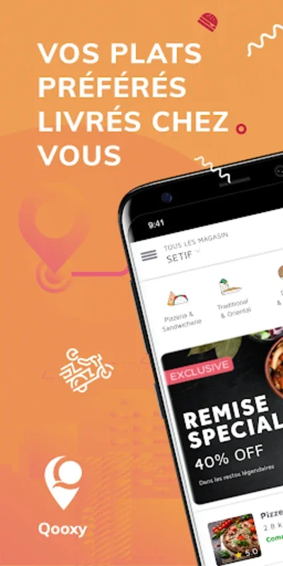 Qooxy: Livraison à domicile for Android - Easy Local Food Delivery