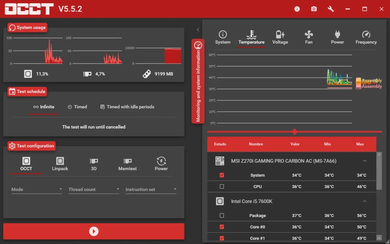 OCCT: OverClock Checking Tool for Windows - Download for Free