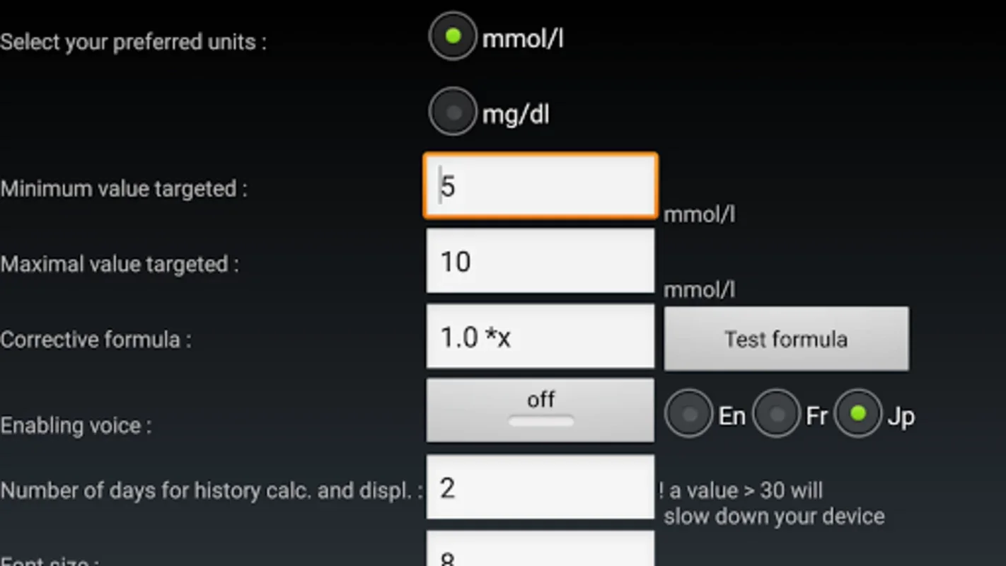 Glycemia for Android: Monitor Blood Sugar Levels