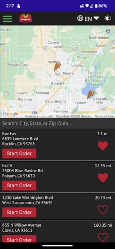 Marco's Pizza for Android - Order and Track Rewards Easily