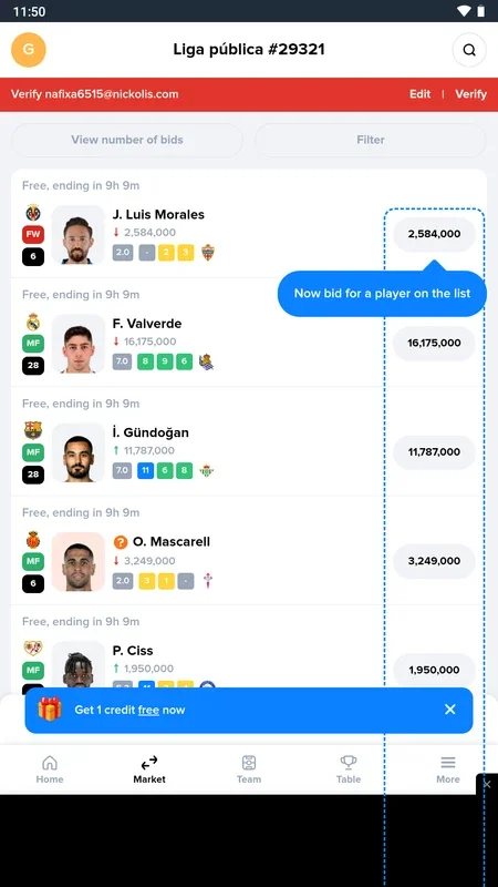 Mister Fantasy for Android - Manage Your Soccer Team