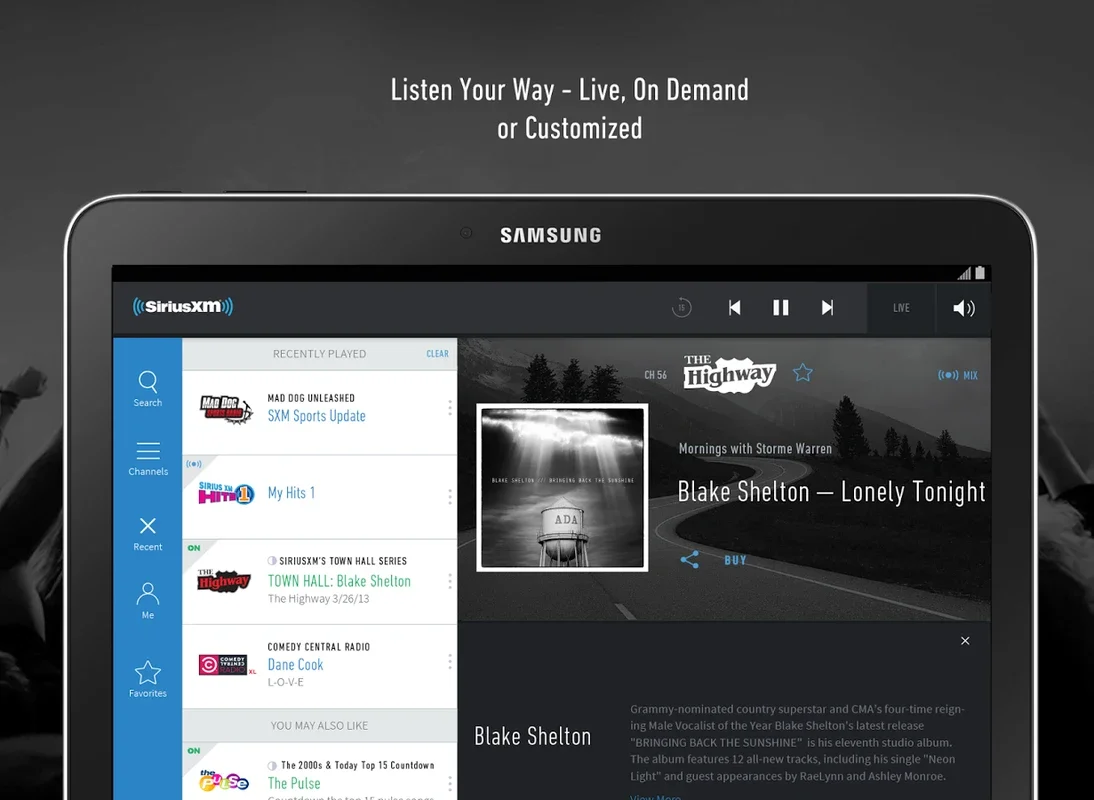 SiriusXM for Android - Enjoy 130+ Radio Stations