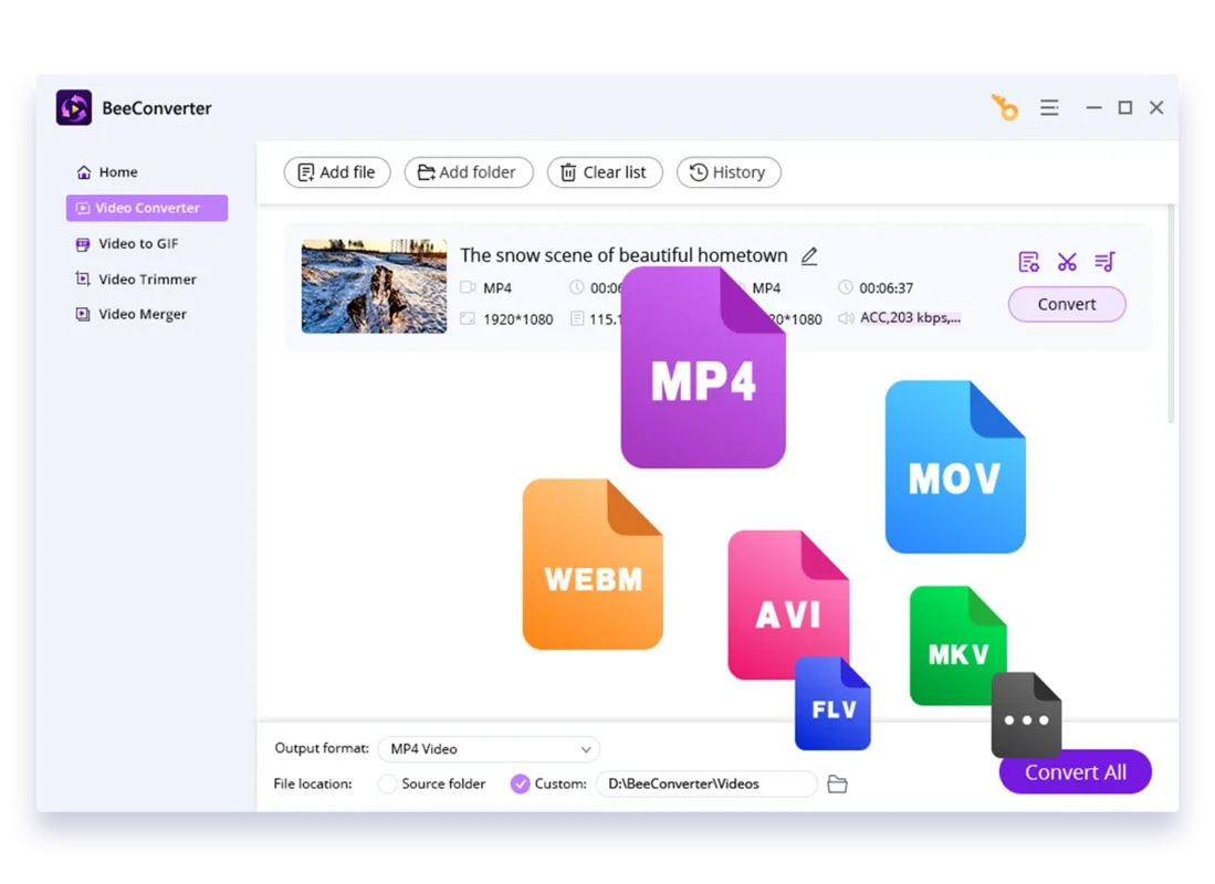 BeeConverter - Any Video Converter for Windows: Effortless Conversion
