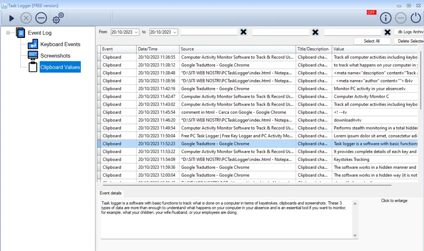 PC Task Logger: Simple & Undetectable Keylogger for Windows