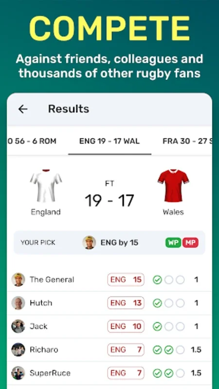 Superbru Rugby for Android: Immersive Rugby Predictions