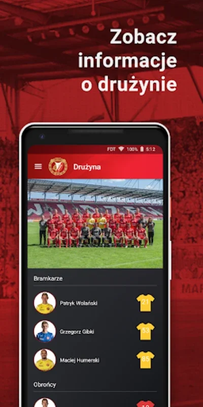 Widzew Łódź App for Android - Stay Connected with Your Team