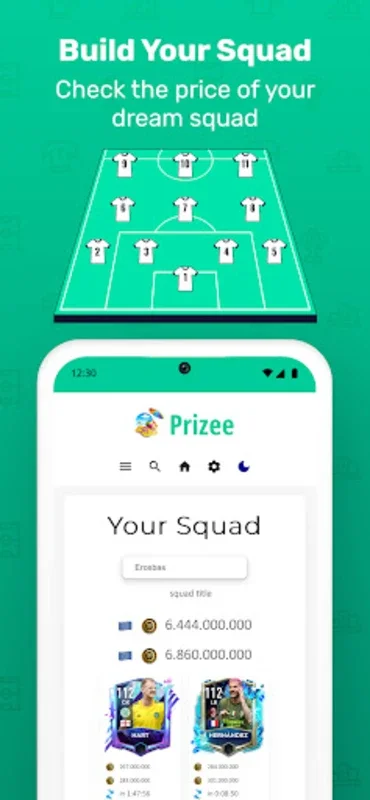 Prizee - FM 23 Database for Android: Manage Squads