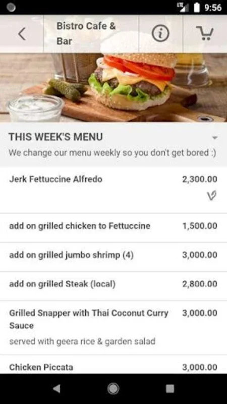 Bistro Cafe & Bar for Android - Order Food with Ease