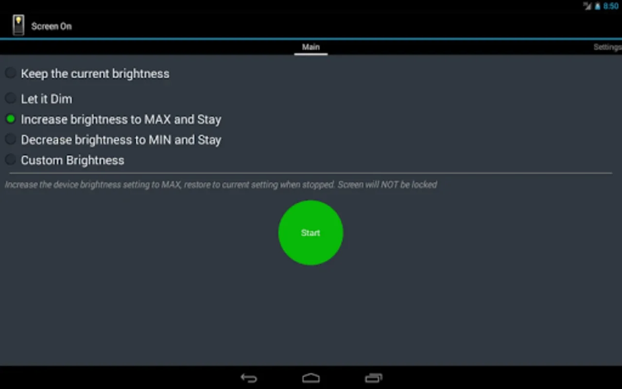 Screen On for Android - Optimize Screen Brightness