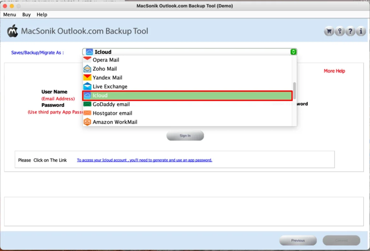 MacSonik Outlook Backup Tool for Mac - Seamless Data Migration