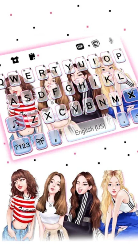 Cute Pink Girls Theme for Android: Customizable Keyboard