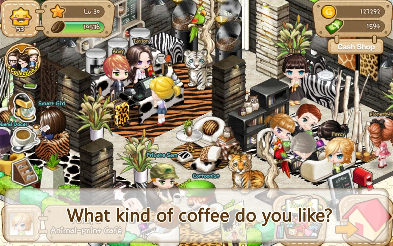 LINE I Love Coffee for Android - Build Your Café Dream