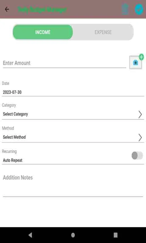 Daily Budget Manager for Android - Manage Your Finances