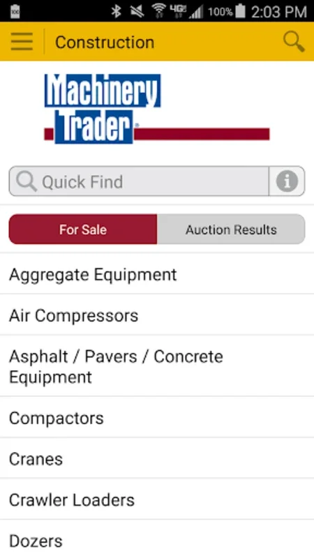 Machinery Trader for Android - Streamline Heavy Machinery Transactions