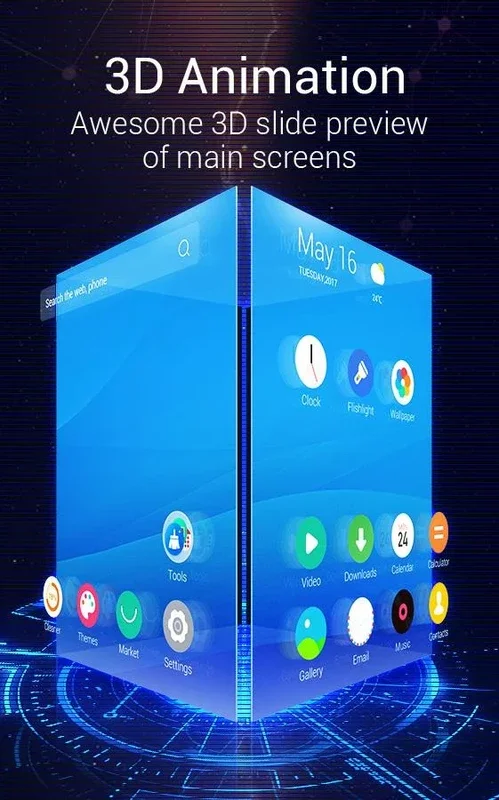 C Launcher 3D for Android - Customize Your Device