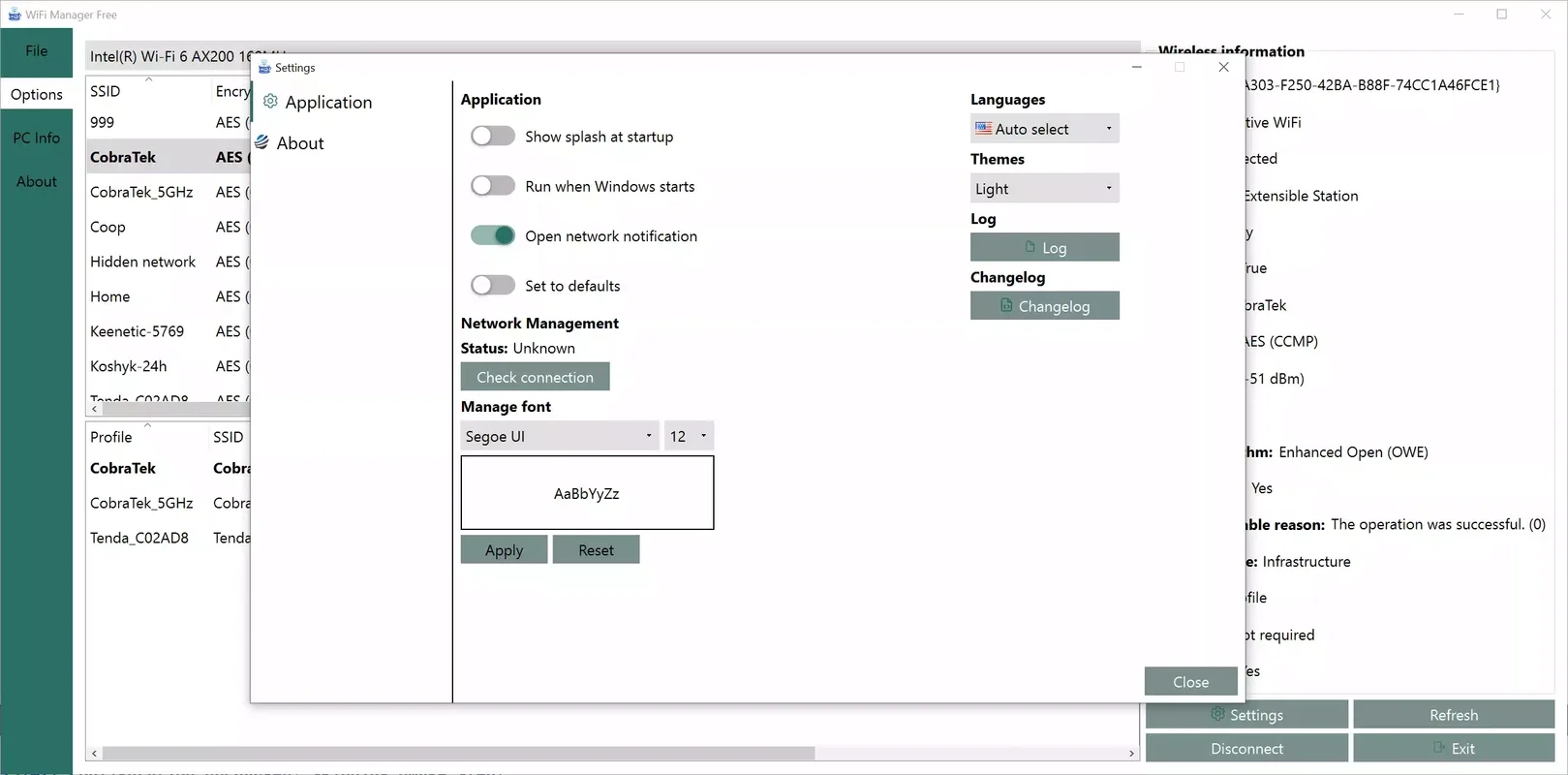 CobraTek WiFi Manager Free for Windows: Simplify WiFi Management