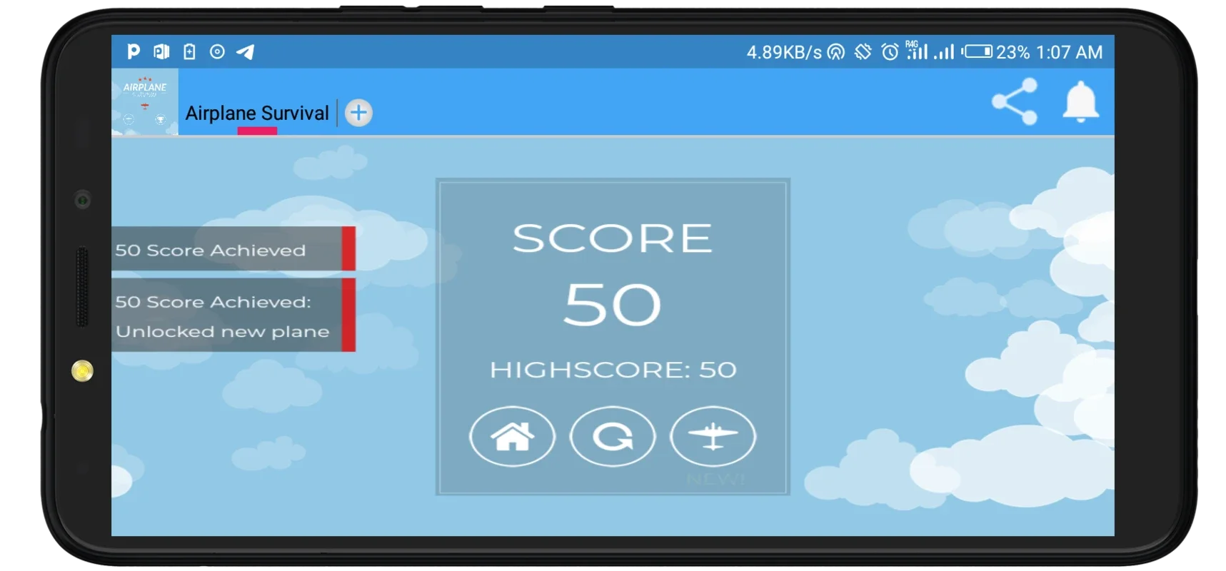 Airplane Survival for Android - Challenging Flight Game