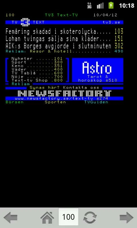 TextTv for Android - Seamless Teletext Exploration