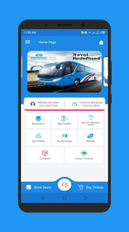 Daewoo Express Mobile for Android - Simplify Bus Ticket Booking